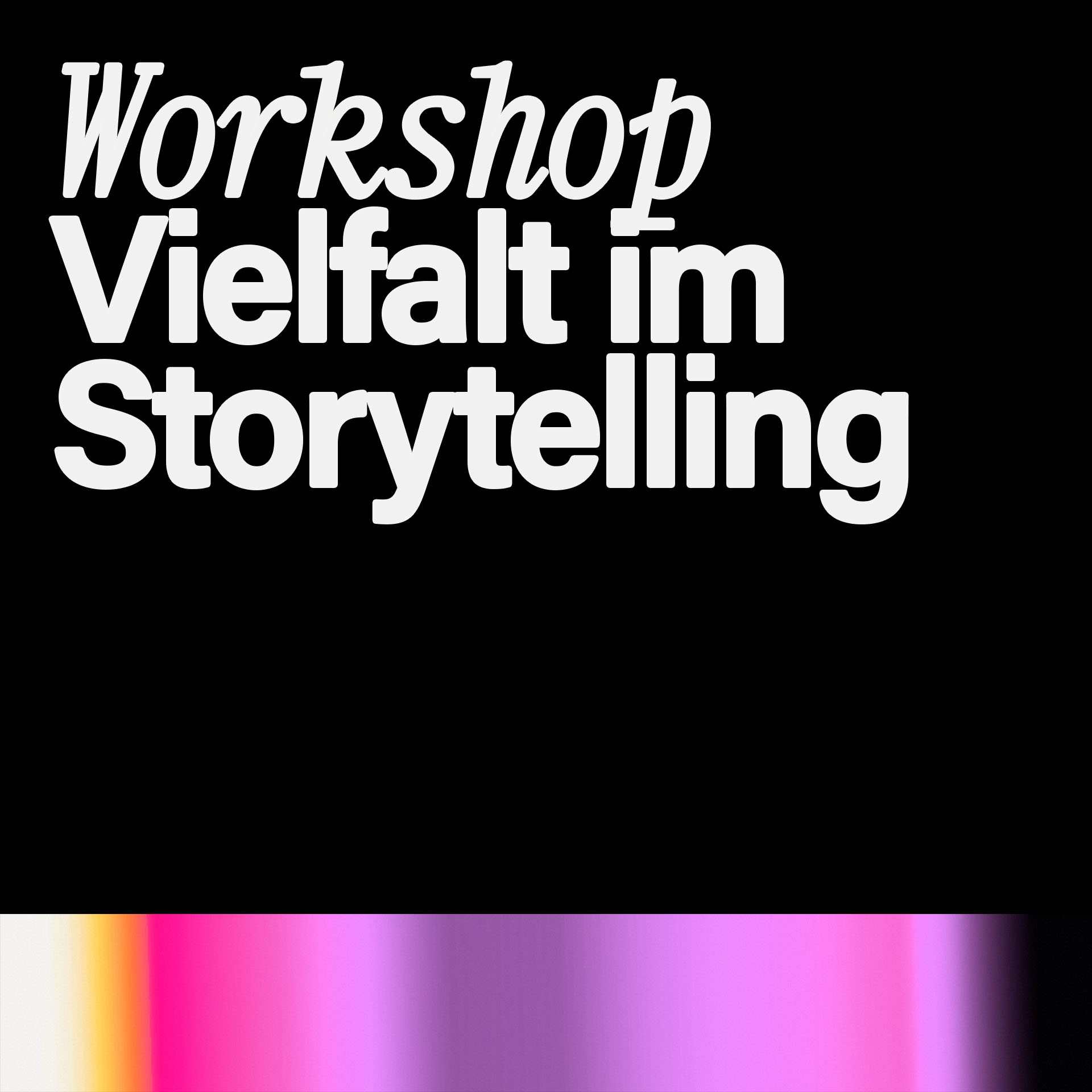 Vorschau für WORKSHOP | VIELFALT IM FILM